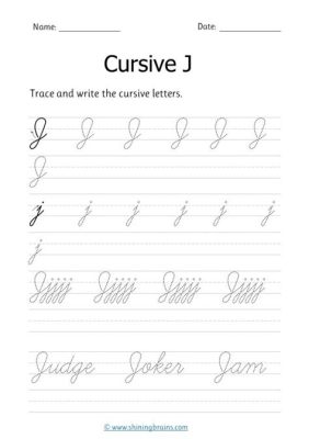 How to Write a Capital Cursive J and Why It Might Resemble a Fish Hook